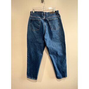 VTG 90s Bill Blass Easy Fit Jeans Womens 16P High Rise Tapered Leg Medium Wash